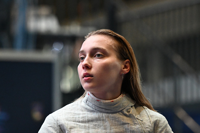 2023 FIE Fencing World Championship Anna Smirnova of Russia, registered as an Individual Neutral Athlete  AIN , during the 2023 FIE Fencing World Championship Women s Sabre 1st round match against Olga Kharlan of Ukraine in Milano, Italy on July 27, 2023.  Photo by AFLO 