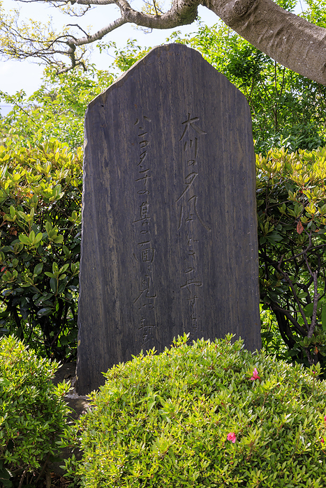 Hiyoriyama Park Kagoshima Juzo Poem Monument Sakata City, Yamagata Pref.