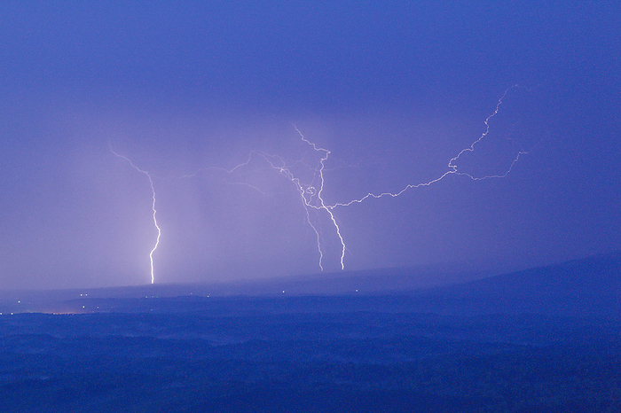 Lightning strike Lightning bolt Hokkaido At 732 Highland Koshimizu, Koshimizu Town
