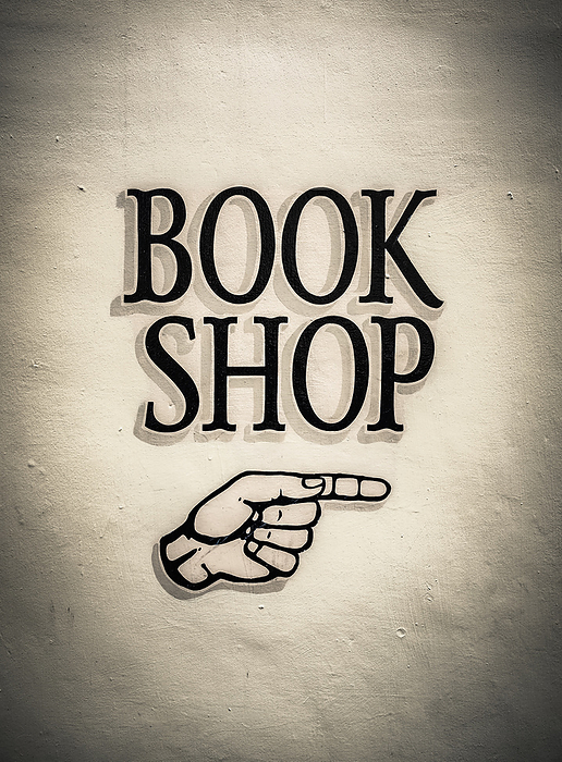 Vintage Book Shop Sign Vintage Book Shop Sign