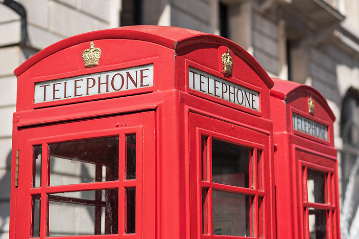 London, traditional red telephone box. London, traditional red telephone box.