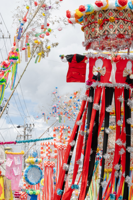 Bamboo decorations at the Anjo Tanabata Festival Anjo City, Aichi Prefecture