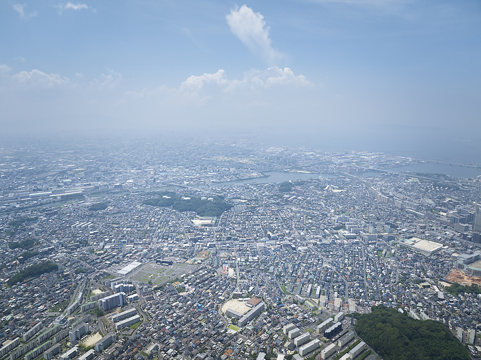 Photographed in 2023 Aerial view around Hakata Ward, Fukuoka City July 2023 Fukuoka City, Fukuoka