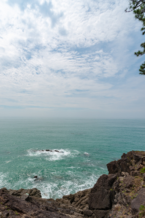 View of the Pacific Ocean from Cape Kamiryutou in Kochi Prefecture