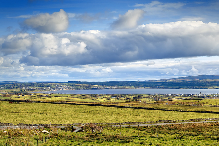 Landscape with Atlantic Ocean Bay, Ireland Landscape with Atlantic Ocean Bay, Ireland