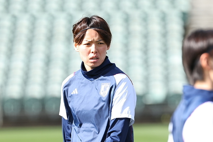 Japan national team training session Japan s Saki Kumagai during a training session at North Harbour Stadium in Auckland, New Zealand on August 10, 2023.  Photo by JFA AFLO 