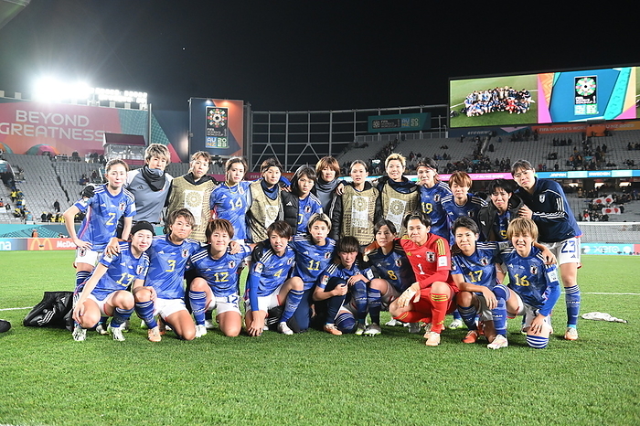 FIFA Women s World Cup 2023 Japan players pose after losing the FIFA Women s World Cup 2023 Quarter Finals match between Japan and Sweden at Eden Park in Auckland, New Zealand on August 11, 2023.  Photo by JFA AFLO 