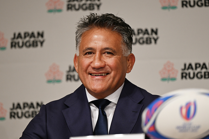 2023 Rugby World Cup Preview Japan Members Announced Jamie Joseph head coach  JPN  AUGUST 15, 2023   Rugby : Japan Rugby Football Union Japan Rugby Football Union announcement of Japan representatives for the Japan Rugby Football Union announcement of Japan representatives for the South Africa Rugby World Cup Rugby Football Union announcement of Japan representatives for the South Africa Rugby World Cup in Tokyo, Japan.  Photo by MATSUO. K AFLO SPORT 