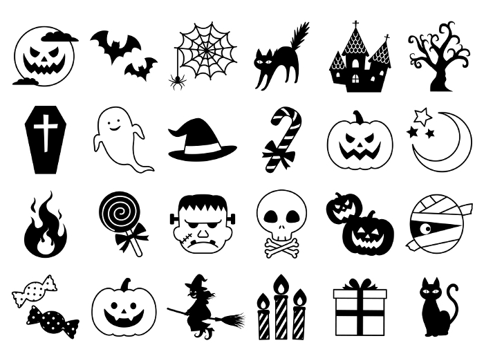 Halloween icon_monochrome