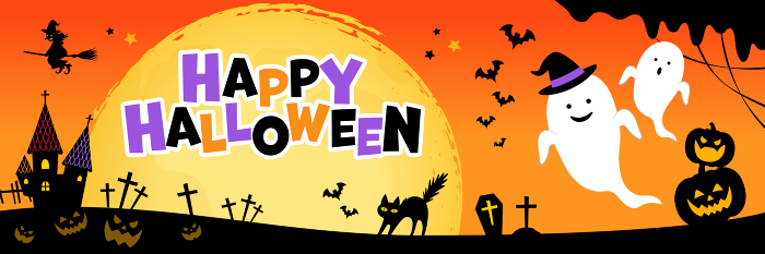 Happy Halloween banner (3:1)