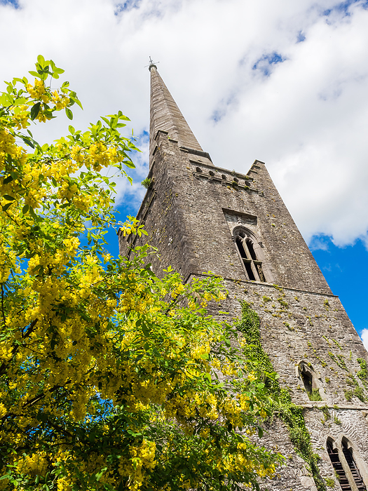 Belltower at a church in ireland Belltower at a church in ireland