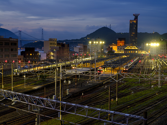 Mojiko Station, Mojikou, Kitakyushu-shi, Fukuoka Night view