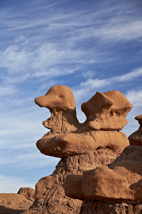 United States of America Hoodoo shaped like a duck, Goblin Valley State Park, Utah, United States of America, North America