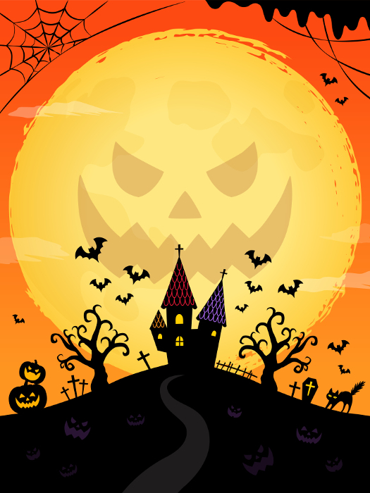 Halloween_Background_Moon_Orange_Vertical (3:4)