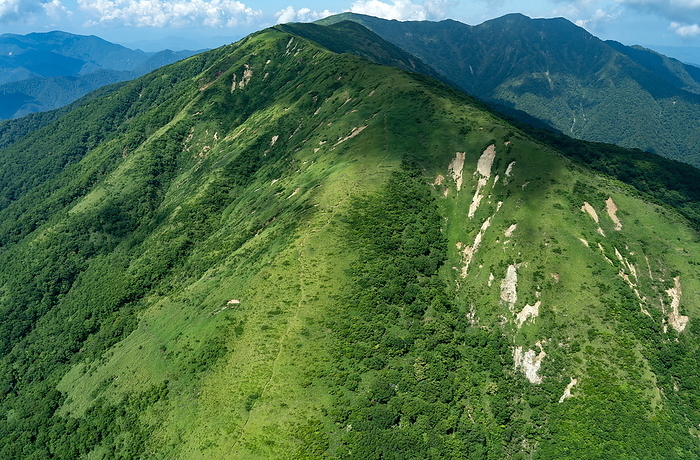 Mt. Okura (Nasu mountain range) from Mt.