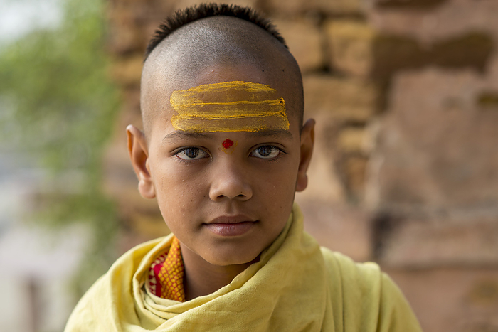 Young brahmin student; Varanasi, India, by Christopher Roche / Design Pics