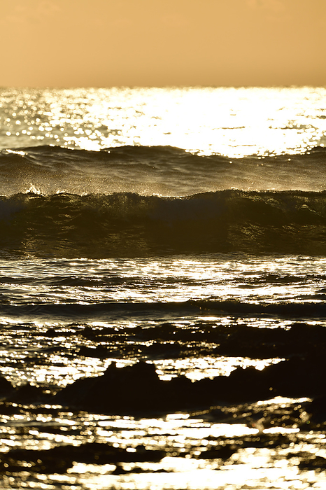 Dazzling morning, dynamic waves, Ise-Shima, Jounosaki