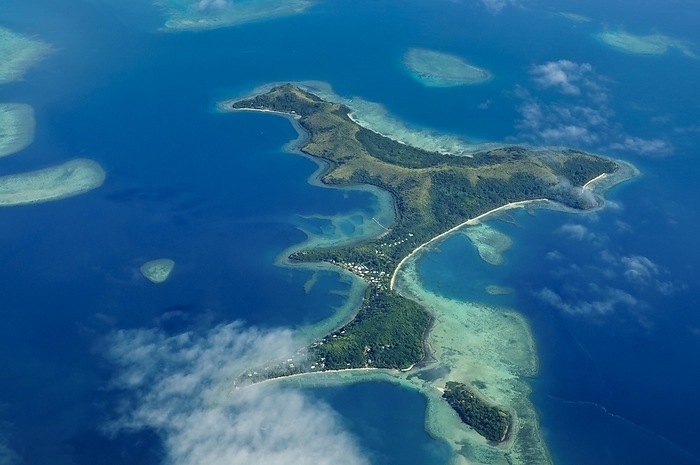 Fiji Aerial view, Nananu I Ra Island, Fiji, Oceania