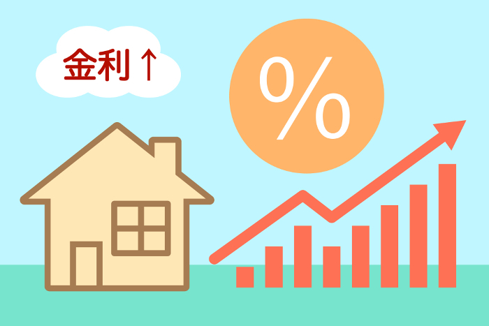 Illustration on the rise in mortgage interest rates