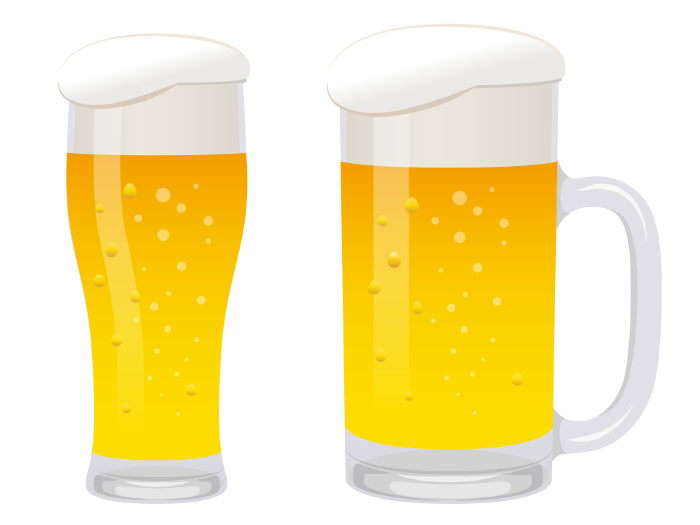 Mugs and Glasses of Beer