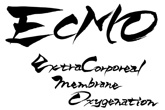 Brushstrokes ECMO Extracorporeal membrane oxygenation