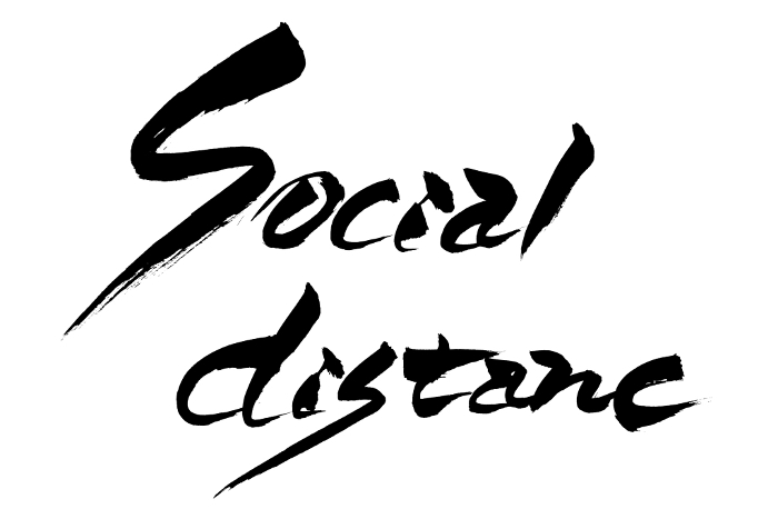 Brushstroke Social distance