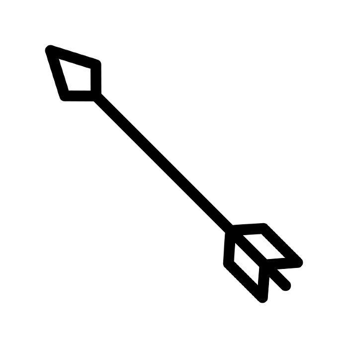 Bow and Arrow Arrow Icon Simple