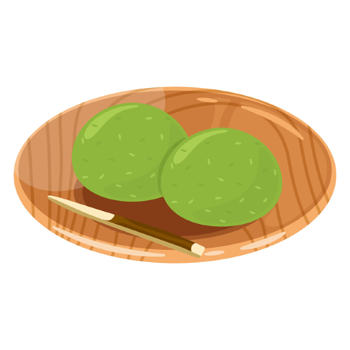 Daifuku mugwort wooden dish