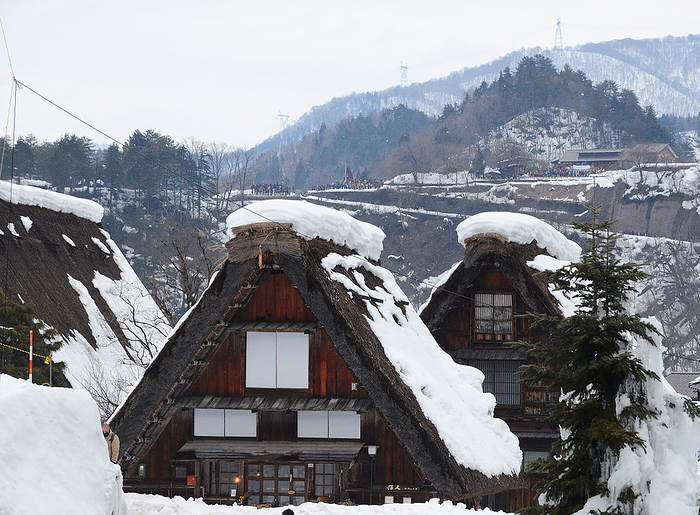 Snowy Gassho-Zukuri Shirakawa-go Gifu Prefecture
