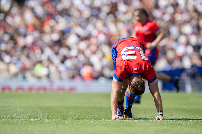 2023 Rugby World Cup Chile s Domingo Saavedra stretches during the 2023 Rugby World Cup Pool D match between Japan and Chile at the Stadium de Toulouse in Toulouse, France on September 10, 2023.  Photo by Yuka Shiga AFLO 