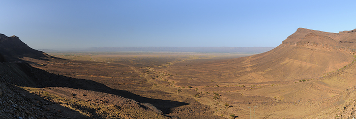 Landscape around Zagora. On the horizon is the Anti Atlas, Morocco, Africa. Landscape Around Zagora. On the Horizon is the Anti Atlas, Morocco, Africa., by Zoonar Uwe Bauch