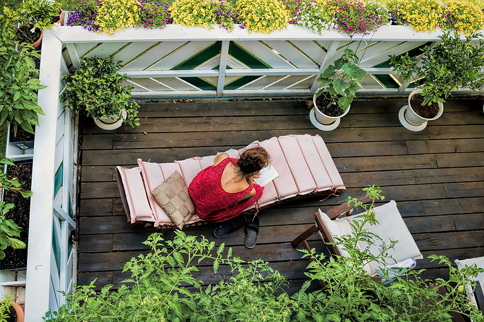 idyllic reading on the balcony Idyllic Reading on the Balcony, by Zoonar ArTo