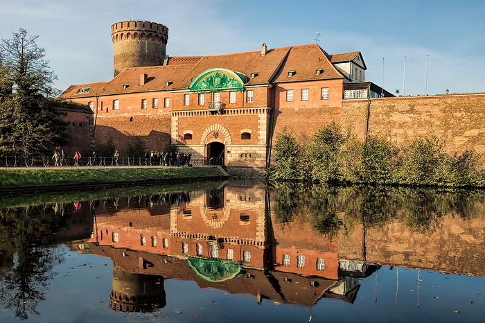 Berlin, Germany   October 31, 2019   Citadel Spandau with water reflection Berlin, Germany   October 31, 2019   Citadel Spandau With Water Reflection, by Zoonar ArTo