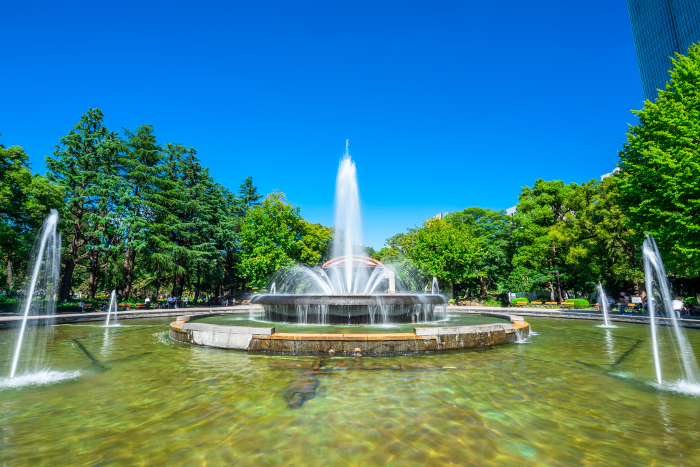 Fountain in Hibiya Park, Tokyo