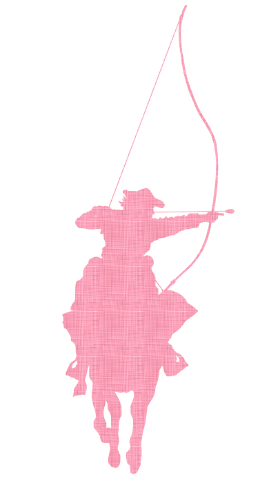 Silhouette Clip art of a person doing horseback archery