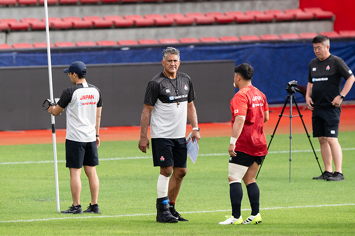 2023 Rugby World Cup Japan s coach Jamie Joseph attends a training session during the 2023 Rugby World Cup at the Stade Ernest Wallon in Toulouse, France on September 13, 2023.  Photo by Yuka Shiga AFLO 