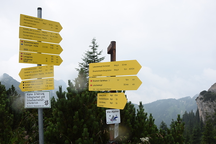 Signpost at Brauneck Signpost at Brauneck, by Zoonar Volker Rauch