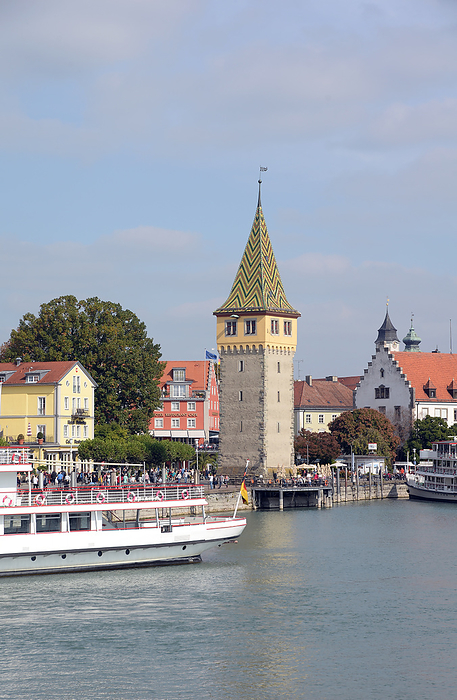 Port in Lindau with mangtower Port in Lindau with Mangtower, by Zoonar Volker Rauch