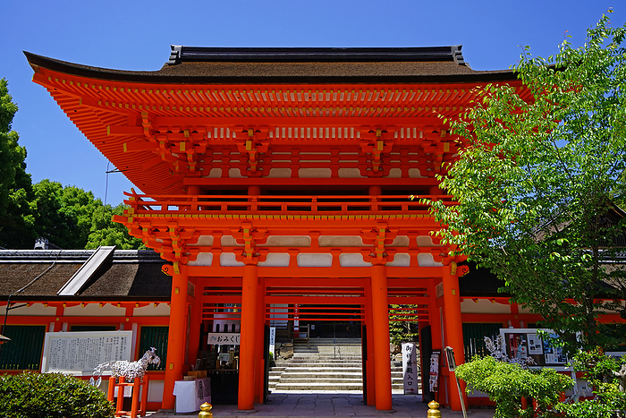 World Heritage Kamigamo Shrine Gate Kyoto Pref.                                