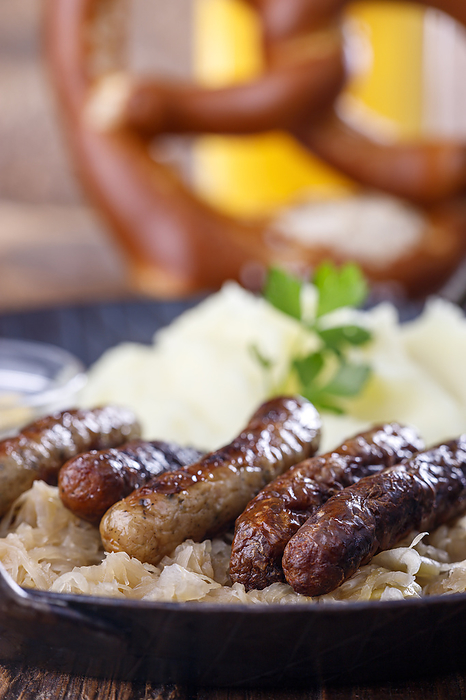 sausages from Nuremberg in the frying pan Sausages from Nuremberg in the Frying Pan, by Zoonar Bernd Juergen