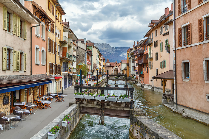 Thiou river in Annecy, France Thiou River in Annecy, France, by Zoonar Boris Breytma