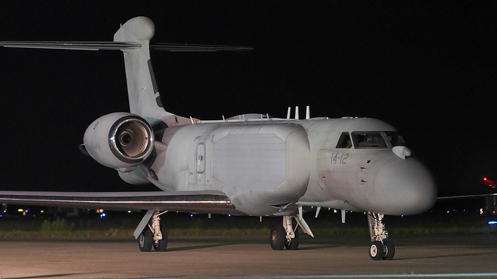 Italian Air Force first joint exercise in Japan Italian Air Force G550 CAEW  Conformal Airborne Early Warning  arrive for joint exercise with Japan Air Self Defense Force at Komatsu Air Base in Ishikawa Prefecture, Japan on August 4. 2023.