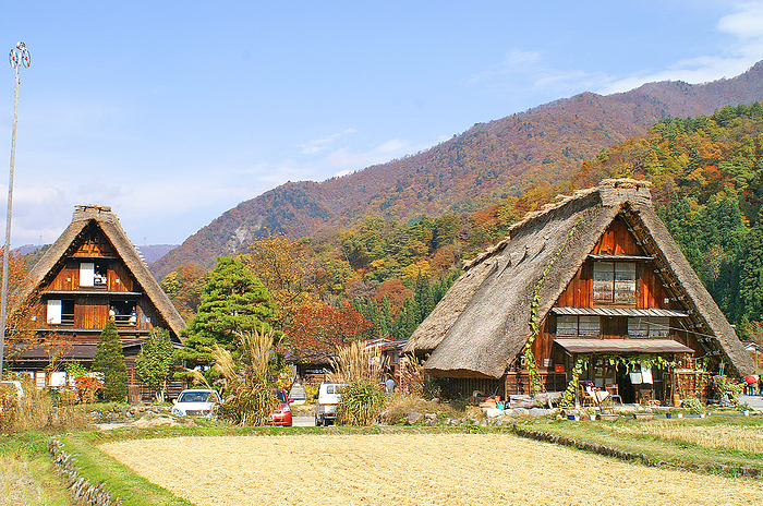 Gassho-Zukuri Village Shirakawa-go in Autumn Gifu Prefecture
