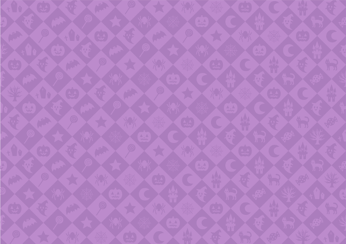 Halloween background illustration of diamond pattern(purple)