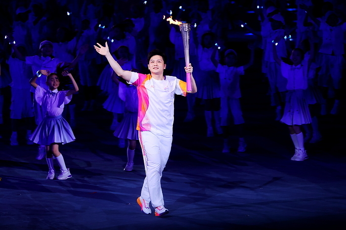 Hangzhou Asian Games 2022 Opening Ceremony Flame Torch Relay september 23, 2023 : opening ceremony Opening Ceremony at Hangzhou Olympic Sports Centre Stadium during the 2022 China Hangzhou Asian Games  Photo by Naoki Nishimura Advanced   Photo by Naoki Nishimura AFLO SPORT 