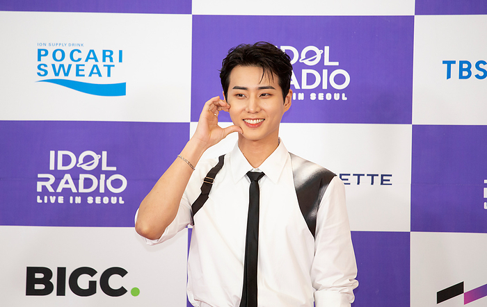 The red carpet event of  IDOL RADIO LIVE in SEOUL  Young K, September 23, 2023 : South Korean singer Young K attends the red carpet event of  IDOL RADIO LIVE in SEOUL  hosted by MBC  Idol Radio  at the Seoul World Cup Stadium in Seoul, South Korea.  Photo by Lee Jae Won AFLO 