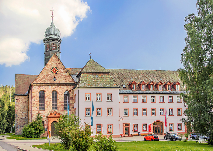 Castle, monastery Friedenweiler, Upper Black Forest
