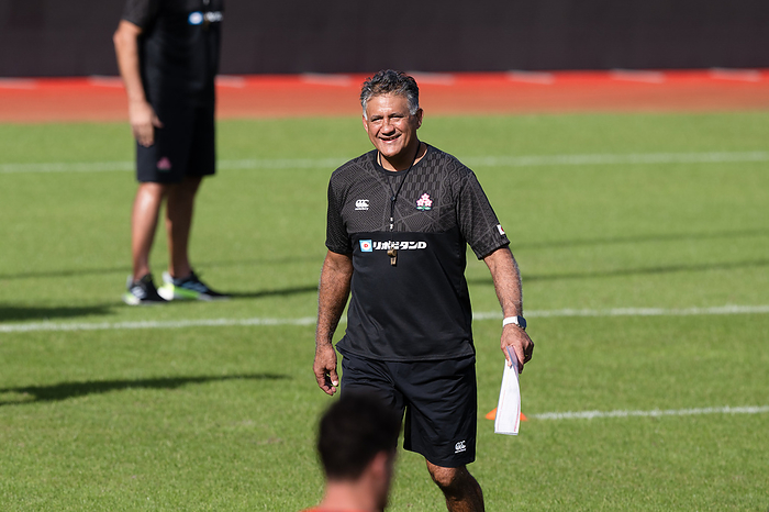 2023 Rugby World Cup Japan s Head Coach Jamie Joseph attends a training session during the 2023 Rugby World Cup at the Ernest Wallon Stadium in Toulouse, France, on September26, 2023.  Photo by Yuka Shiga AFLO 