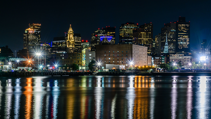 Night skyline of Boston Night skyline of Boston, by Zoonar Fabio Lotti