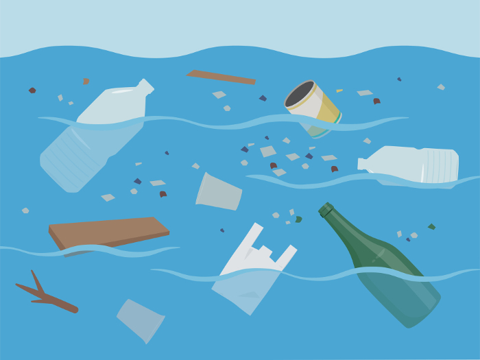 Clip art of marine pollution
